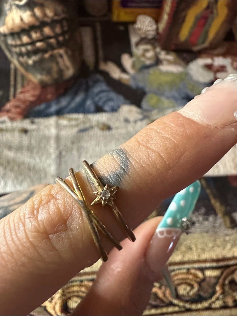 Gold Star Stacking Ring - Women Jewelry